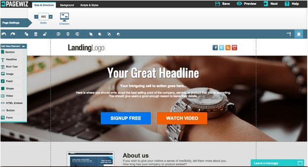 pagewiz-landing-page-editor