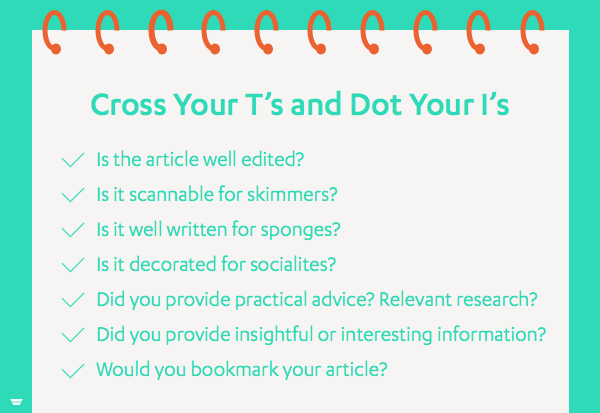 Blog Post Editing Checklist