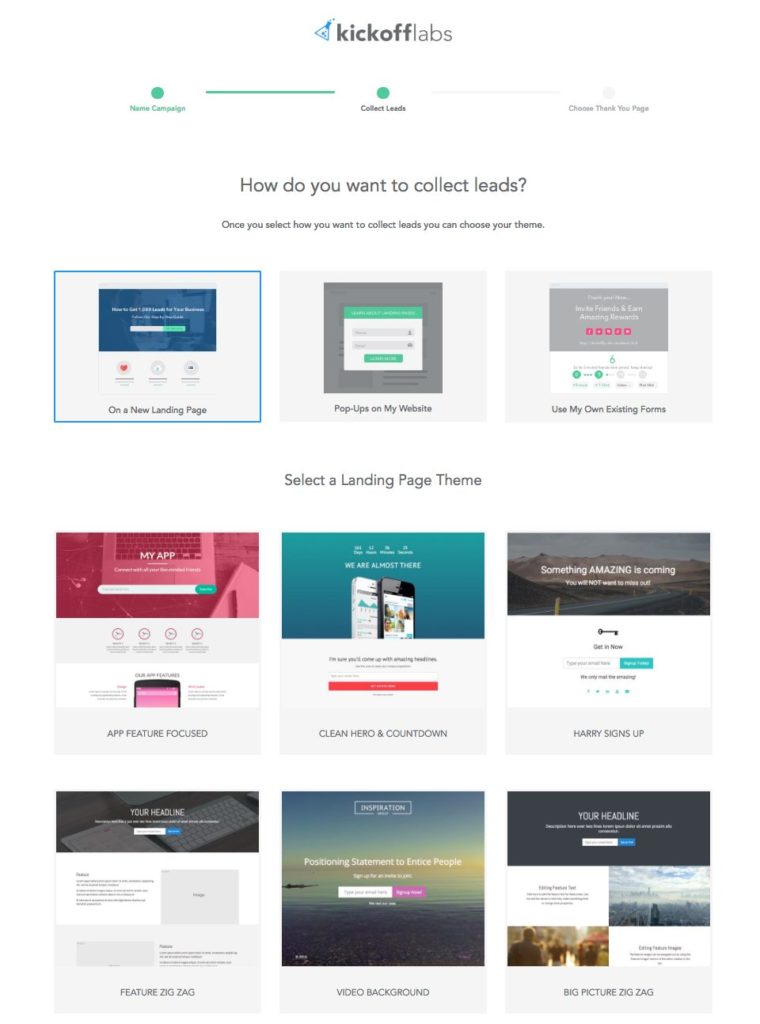 kickofflabs-landing-page-templates