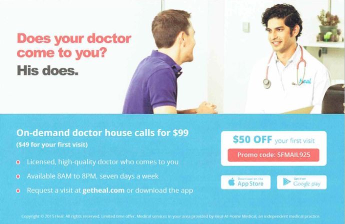 Heal direct mail example