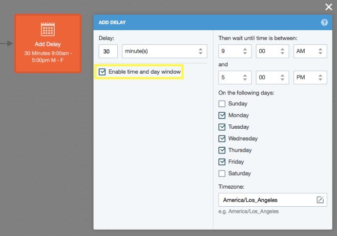 Delivery Window Setup