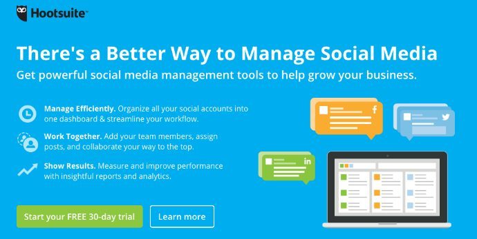 Hootsuite Landing Page Example