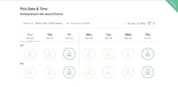 Calendly screenshot