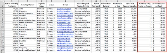 Handy dandy spreadsheet