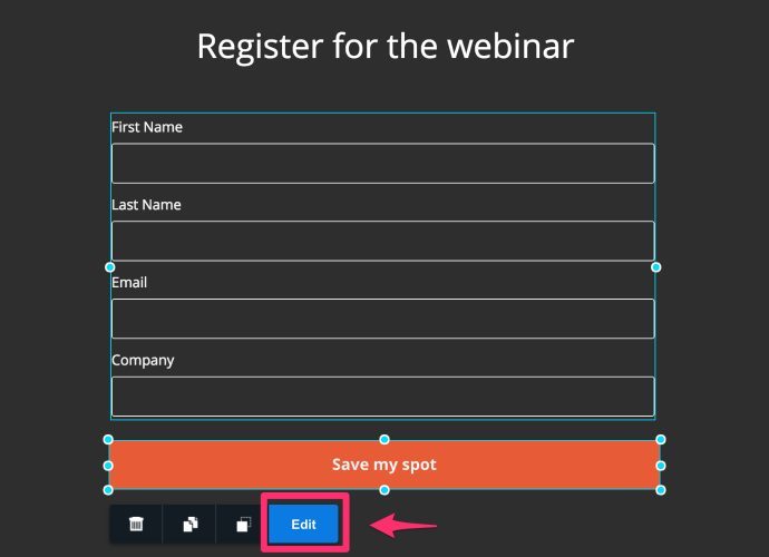 Integrate Instapage with GoToWebinar
