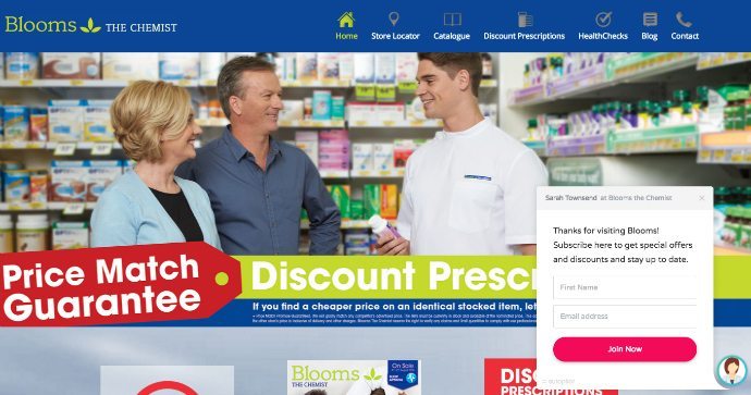 Blooms the Chemist Proactive Headsup