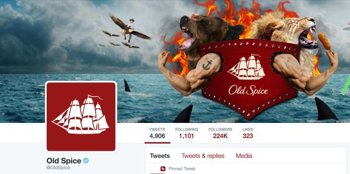 Old Spice Twitter header