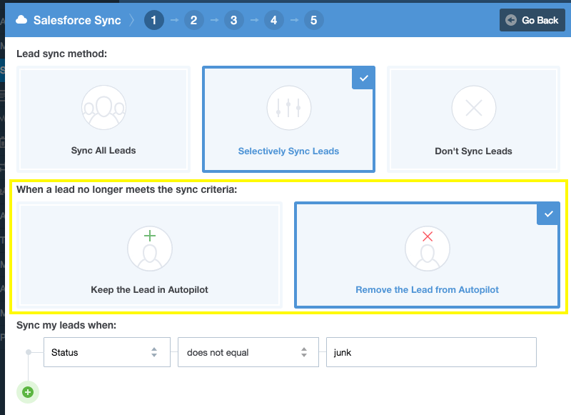 Selective Salesforce Sync screenshot