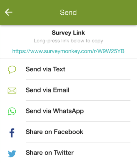Create mobile surveys