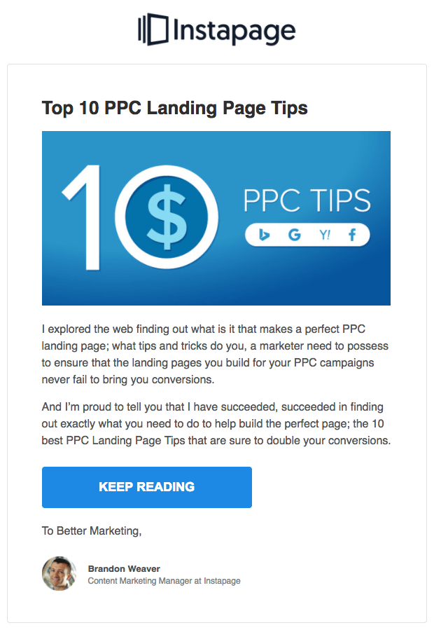 Middle of funnel email again