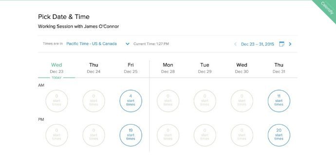 Calendly scheduling tool