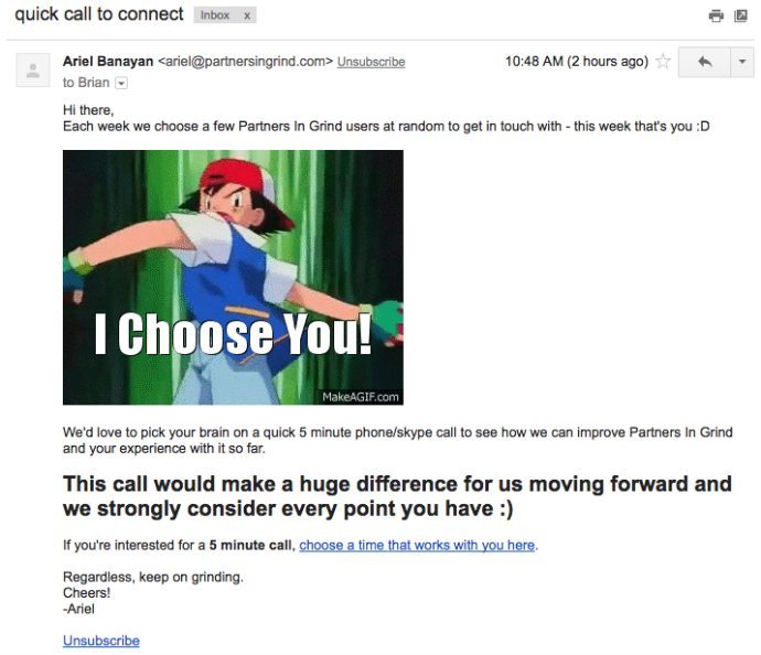 Interview ask email
