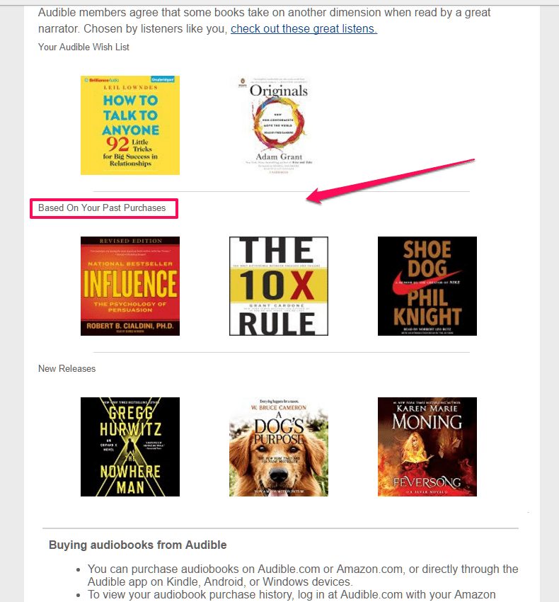 audible email